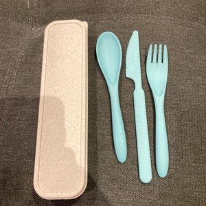 Good Wheat 3 Piece Tableware Utensil Travel Set